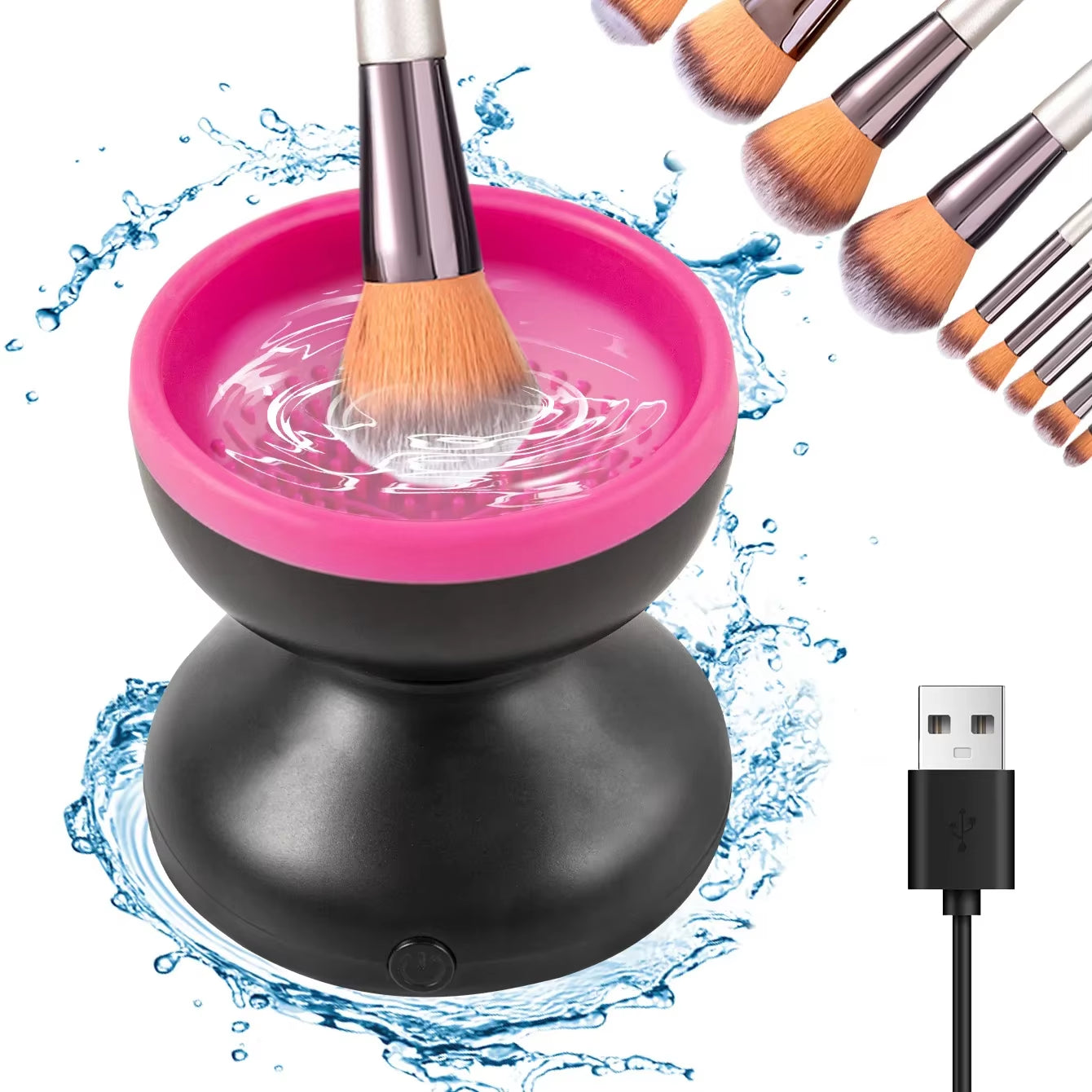 Portable USB Makeup Brush Cleaner Machine Silicone Electric Cosmetic Brushes Clean Dryer Tool Automatic Wash Makeup Tools