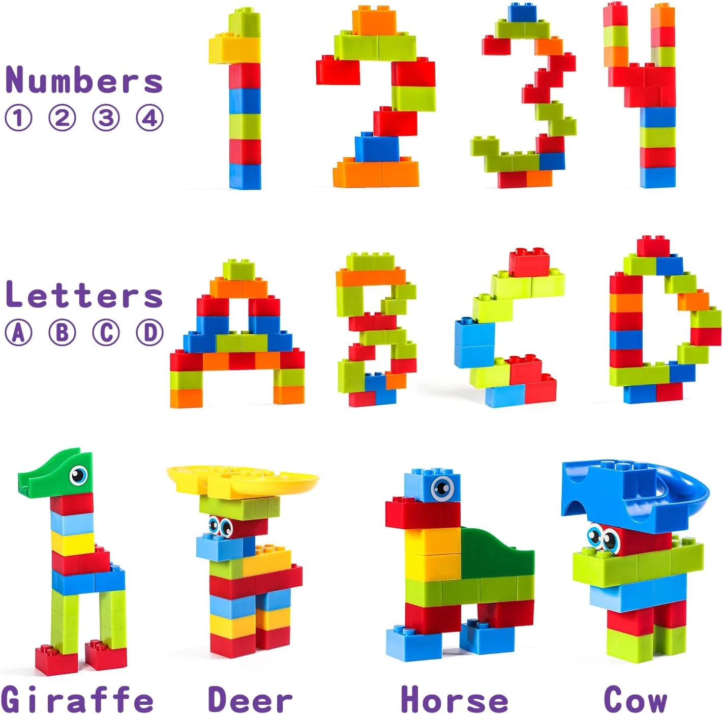 Run Building Blocks for Kids Ages 4-8, 168 PCS Classic Big Size Blocks Set, Crazy Run Building Blocks with 4 Balls Race Track, Educational Toys Bricks Set Christmas Birthday Toy for Boys Girls